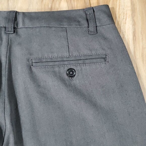 💜Old Navy Gray Dressy At Waist Essential Stretch Trousers Size 6/28 - Picture 6 of 8